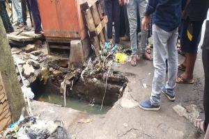 Watch video: 3-year-old boy falls into open gutter in Goregaon